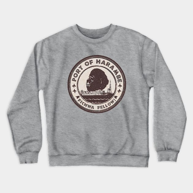 Port of Harambe Crewneck Sweatshirt by PopCultureShirts